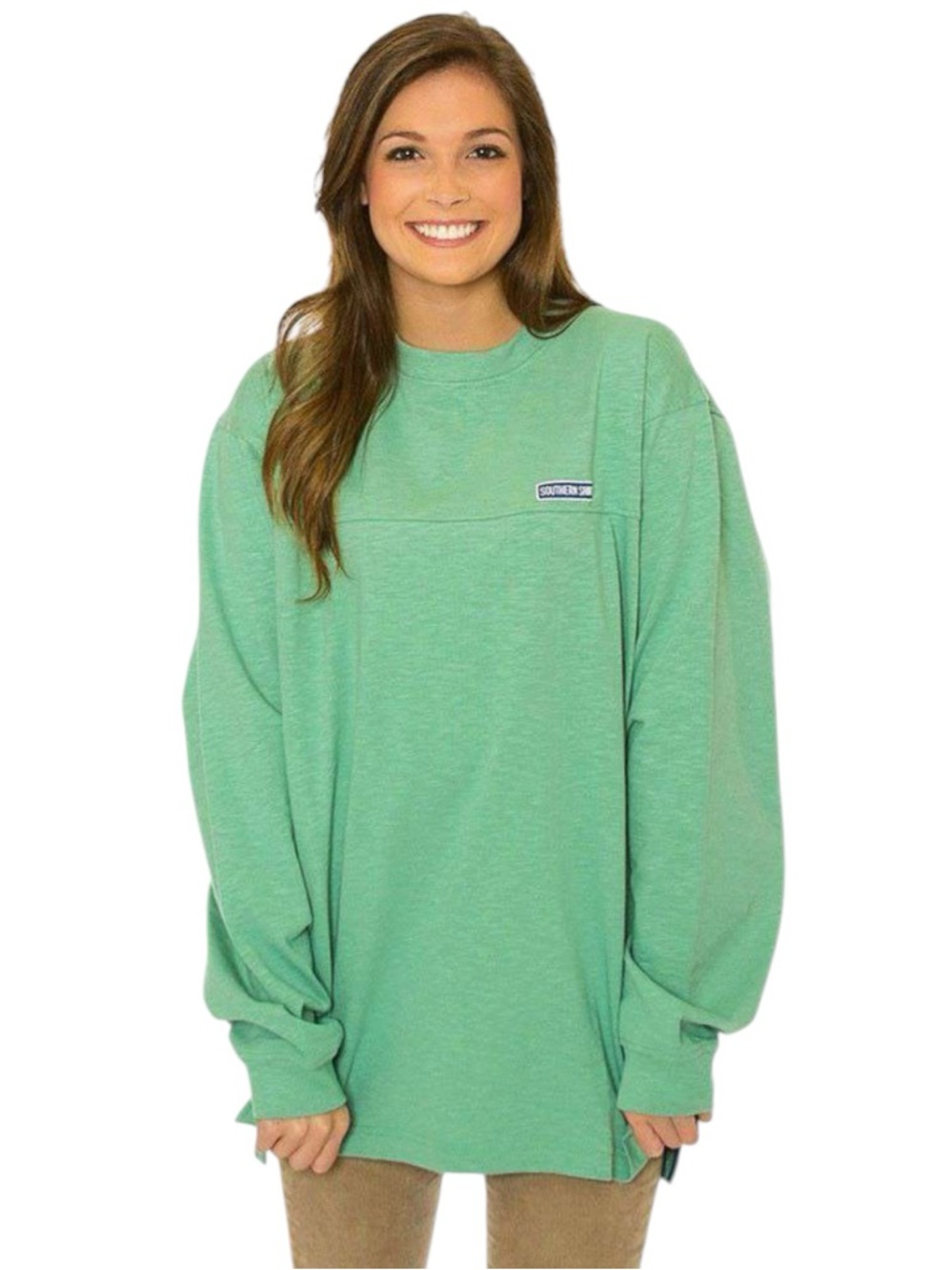 Southern Shirt Co. Cotton Club Pullover in Winter Sage Green